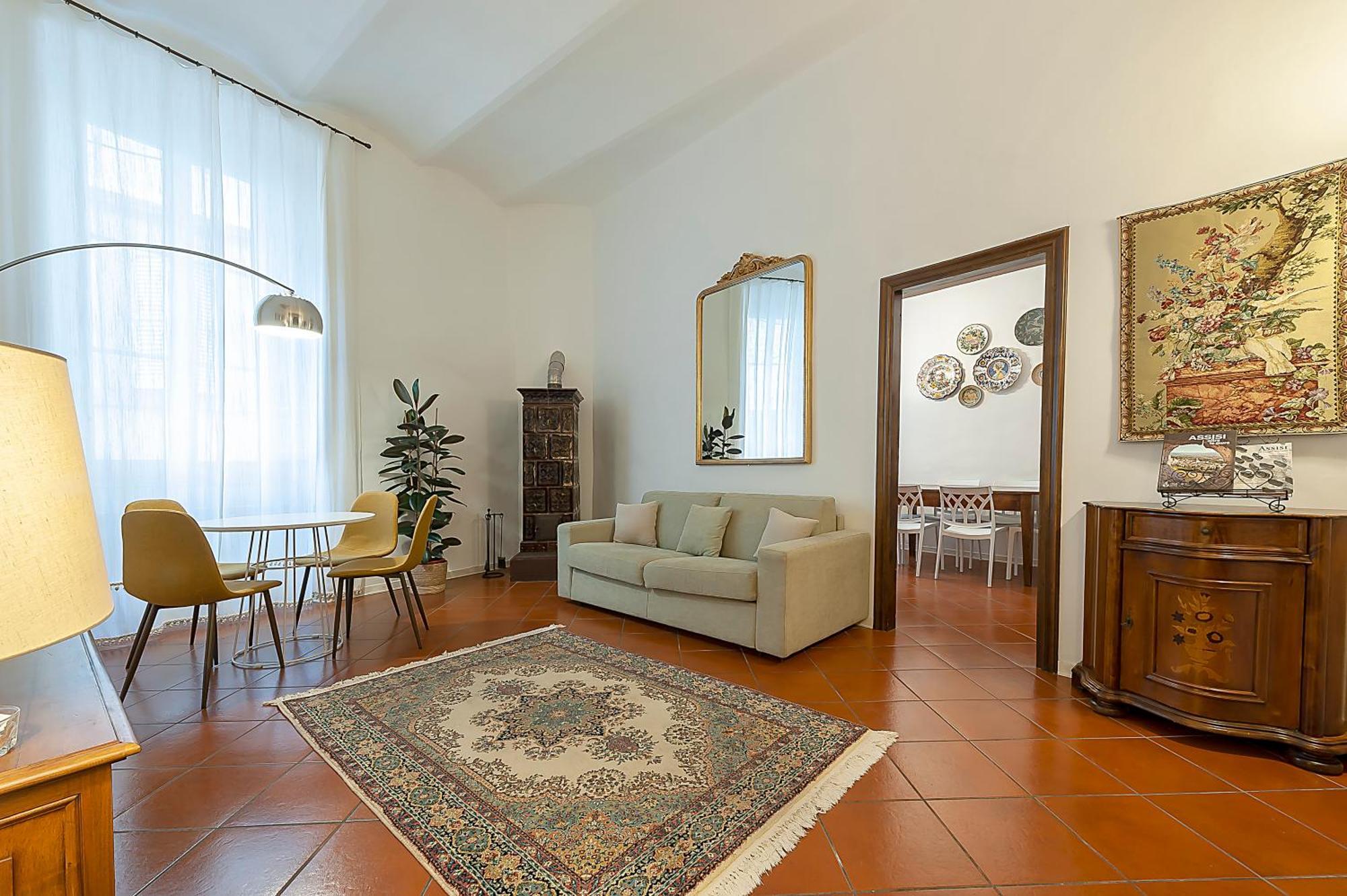 Apartamento La Loggia Di Portica Residenza Storica Nel Centro Di Asís Exterior foto